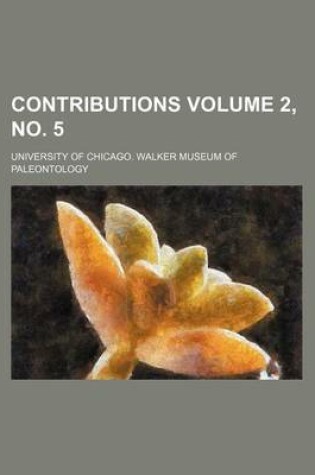 Cover of Contributions Volume 2, No. 5