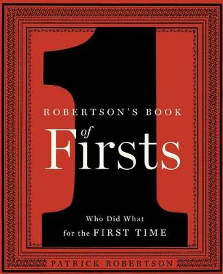 Book cover for Robertson's Book of Firsts