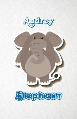 Book cover for Audrey Elephant A5 Lined Notebook 110 Pages