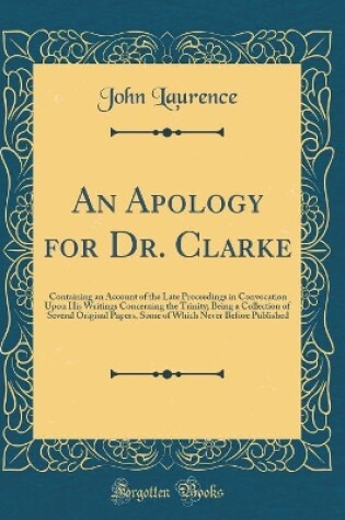 Cover of An Apology for Dr. Clarke