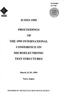 Book cover for 1995 IEEE International Conference on Microelectronic Test Structures