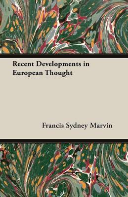 Book cover for Recent Developments in European Thought