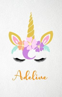 Book cover for Adeline A5 Lined Notebook 110 Pages