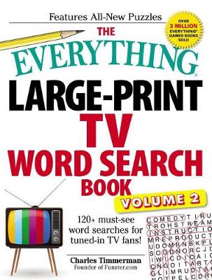 Cover of The Everything Large-Print TV Word Search Book, Volume 2