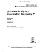 Book cover for Advances In Optical Information Processing V-21-24 April 1992 Orlando Florida