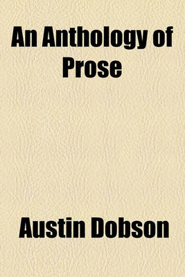 Book cover for An Anthology of Prose