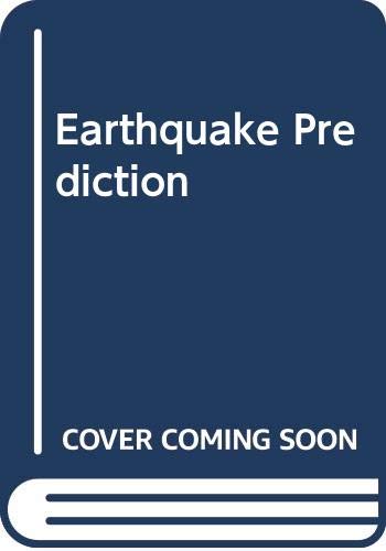 Book cover for Earthquake Prediction