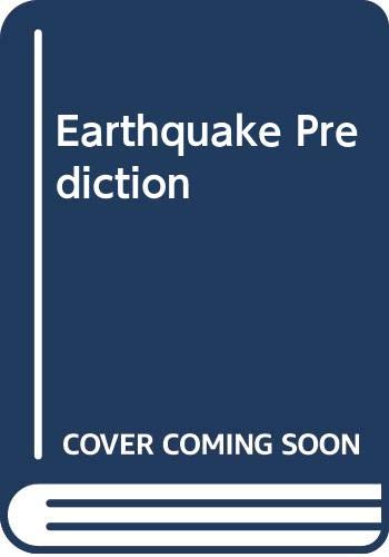 Cover of Earthquake Prediction