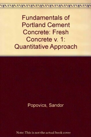 Cover of Fundamentals of Portland Cement Concrete