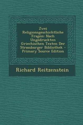 Cover of Zwei Religionsgeschichtliche Fragen