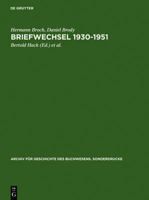 Cover of Briefwechsel 1930-1951