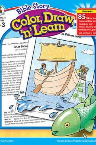 Cover of Bible Story Color, Draw, 'n' Learn!, Grades 2 - 3