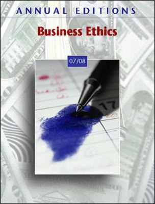 Book cover for Annual Editions: Business Ethics 07/08