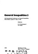 Cover of General Inequalities