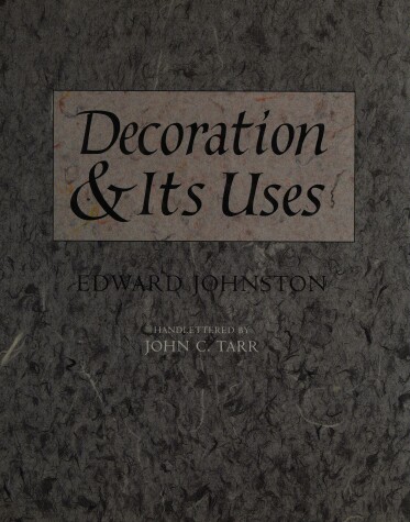 Book cover for Decoration and Its Uses