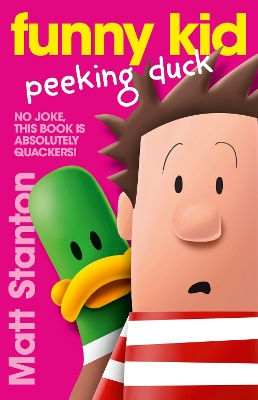Book cover for Funny Kid Peeking Duck