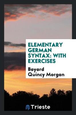 Book cover for Elementary German Syntax