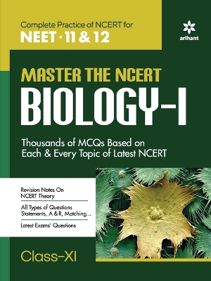 Book cover for Master The NCERT for NEET Biology - Vol.1