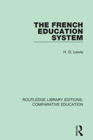 Cover of The French Education System