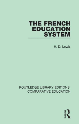 Book cover for The French Education System