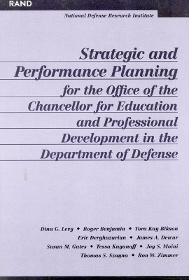 Book cover for Strategic and Performance Planning for the Office of the Chancellor for Educational and Professional Development