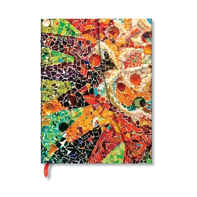 Book cover for Gaudi’s Sun (Gaudi’s Mosaics) Mini Unlined Hardback Journal (Wrap Closure)