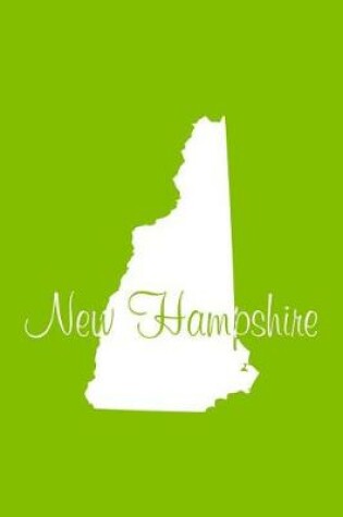 Cover of New Hampshire - Lime Green Lined Notebook with Margins