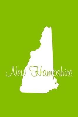 Book cover for New Hampshire - Lime Green Lined Notebook with Margins