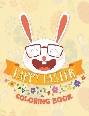 Book cover for Happy Easter Coloring Book