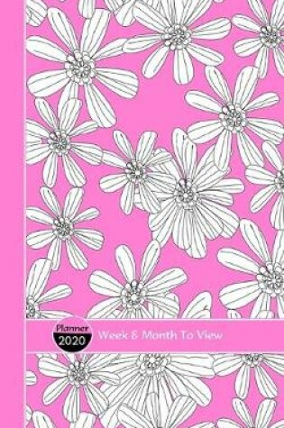 Cover of Pretty Hand Drawn Flowers Pink White Pattern