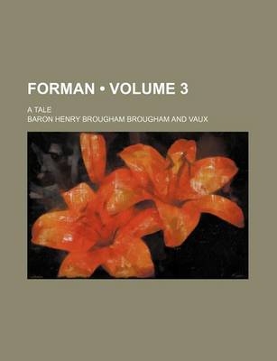 Book cover for Forman (Volume 3); A Tale