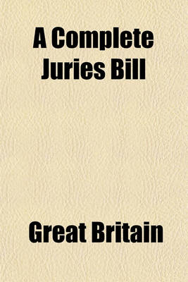 Book cover for A Complete Juries Bill