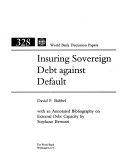 Cover of Insuring Sovereign Debt against Default