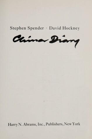 Cover of China Diary