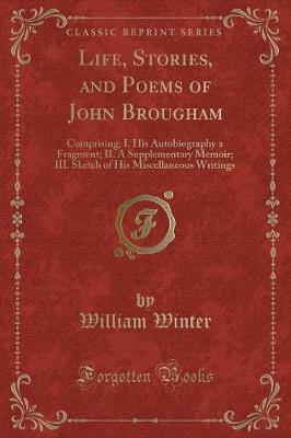 Book cover for Life, Stories, and Poems of John Brougham