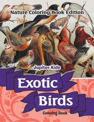 Book cover for Exotic Birds Coloring Book