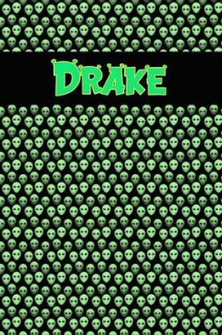 Cover of 120 Page Handwriting Practice Book with Green Alien Cover Drake