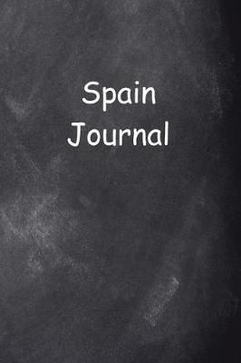 Book cover for Spain Journal Chalkboard Design