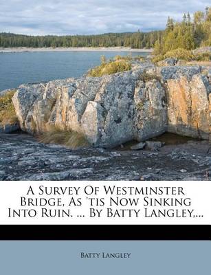 Book cover for A Survey of Westminster Bridge, as 'Tis Now Sinking Into Ruin. ... by Batty Langley, ...