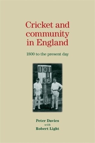 Cover of Cricket and Community in England