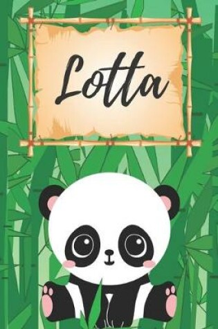 Cover of personalisiertes Notizbuch Panda / Malbuch / Kritzelbuch / Tagebuch / Journal / Notizheft / DIN A5 / Geschenke Lotta