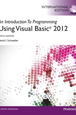 Cover of Introduction to Programming with Visual Basic 2012, An