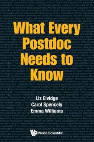 Cover of What Every Postdoc Needs To Know