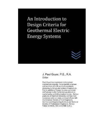 Book cover for An Introduction to Design Criteria for Geothermal Electric Energy Systems