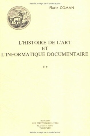 Cover of Histoire de l'Art Et Informatique Documentaire