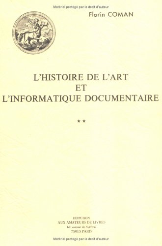 Book cover for Histoire de l'Art Et Informatique Documentaire