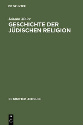 Cover of Geschichte der judischen Religion