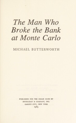 Cover of The Man Who Broke the Bank at Monte Carlo