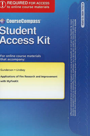 Cover of CourseCompass -- Access Code -- for Applications of Fire Research and Improvement