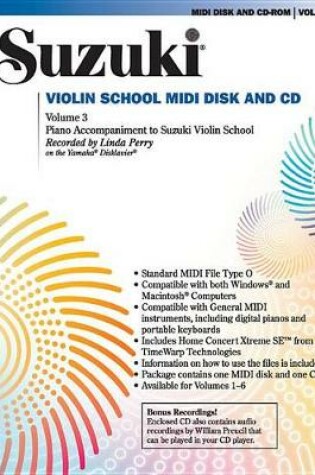 Cover of Suzuki Violin School, Vol 3